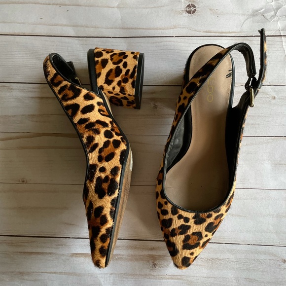 Aldo leopard print pointed chunky heels - Picture 1 of 6